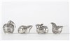 Cambodia silver animals betel nut box