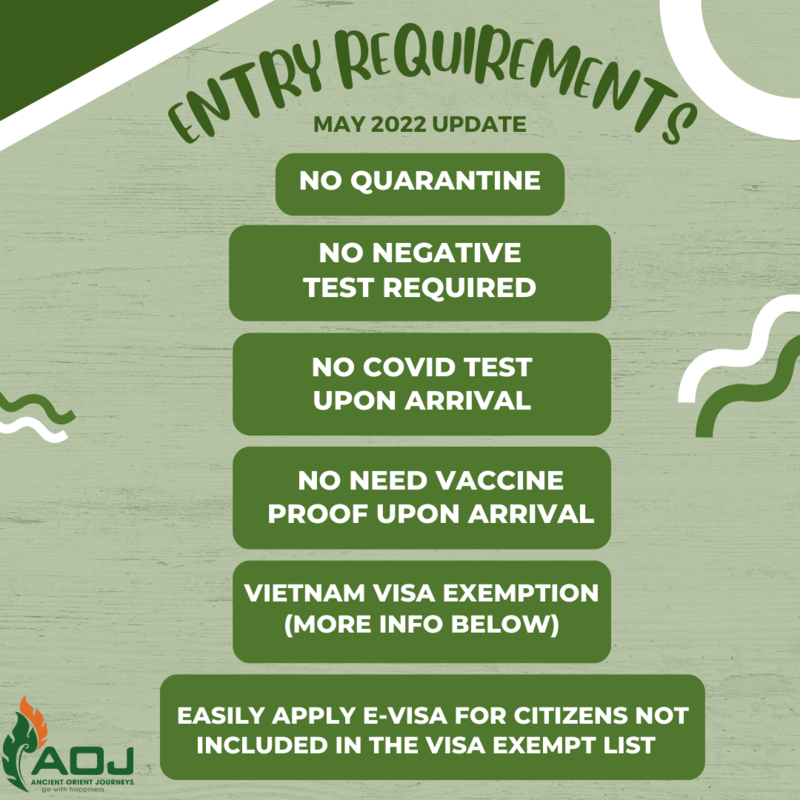ENTRY REQUIREMENTS FOR VIETNAM| The best company tour